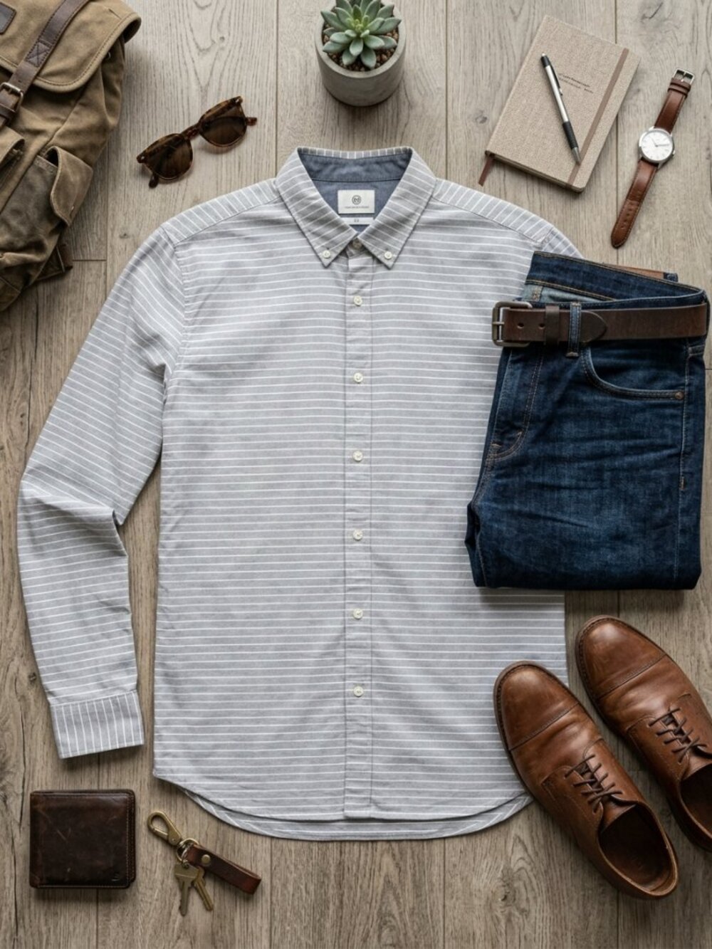 NWT AG Adriano Goldschmied Standard Fit Long Sleeve Button Up Shirt XL Gray $158